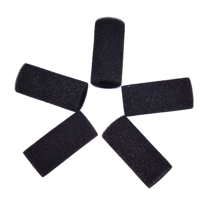 New 5Pcs L Size Black Sponge Aquarium Filter ProtectorCover For Fish Tank Inlet Pond