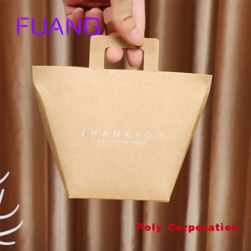 Custom  New arrivals Manufacturers Direct Selling small mini decoration thank you kraft paper bag for candy Jewelry perfume gift