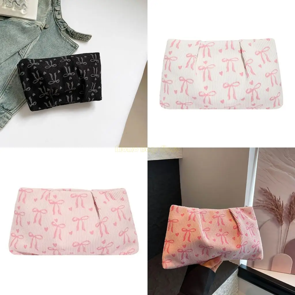 

X90D Elegant Folded Fog Bag Corduroy Fabric Multilane Carry Old Stimulated Bag