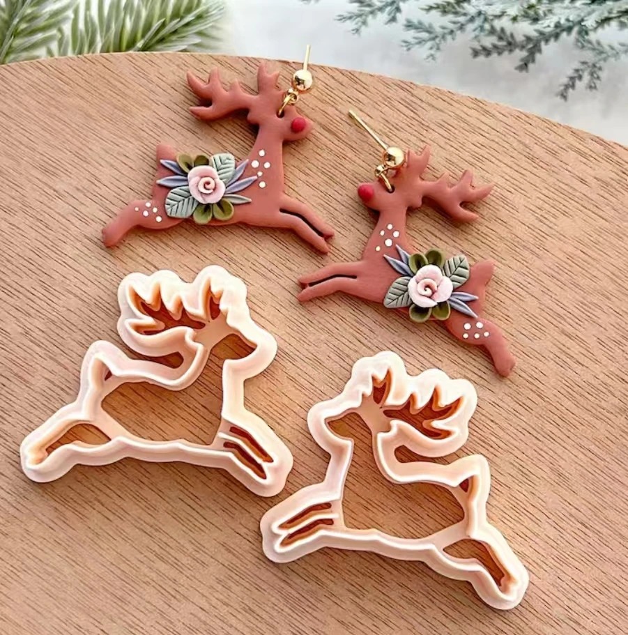 Gingerbread Boy and Girl Polymer Clay Cutters | Christmas Clay Cutter | Winter Clay Cutter | Clay Earring Cutter | Polymer Clay