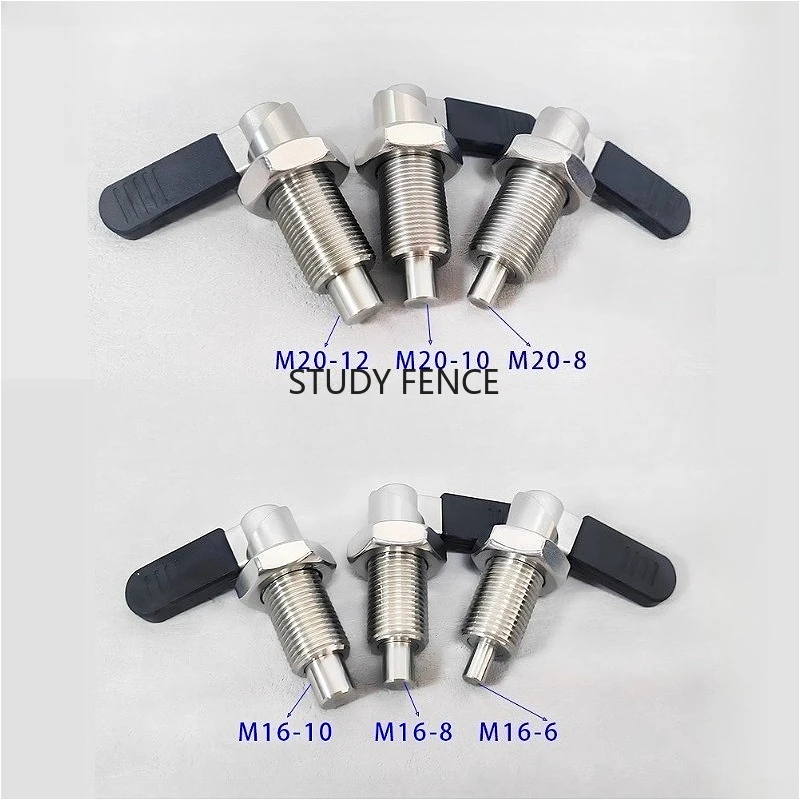 1pc 304 Stainless Steel L-shaped Knob Plunger Positioning Post Fine Tooth Indexing Pin Household Fasteners Hardware Accessories