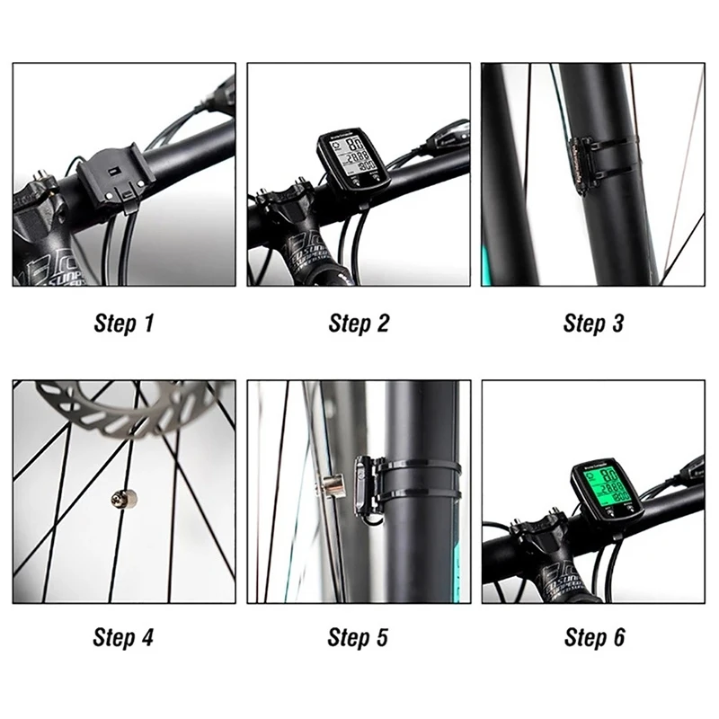 

【W】Touch Screen Bicycle Wired Code Meter, Speedometer, Odometer, Code Meter, Luminous Wired Code Meter, Odometer