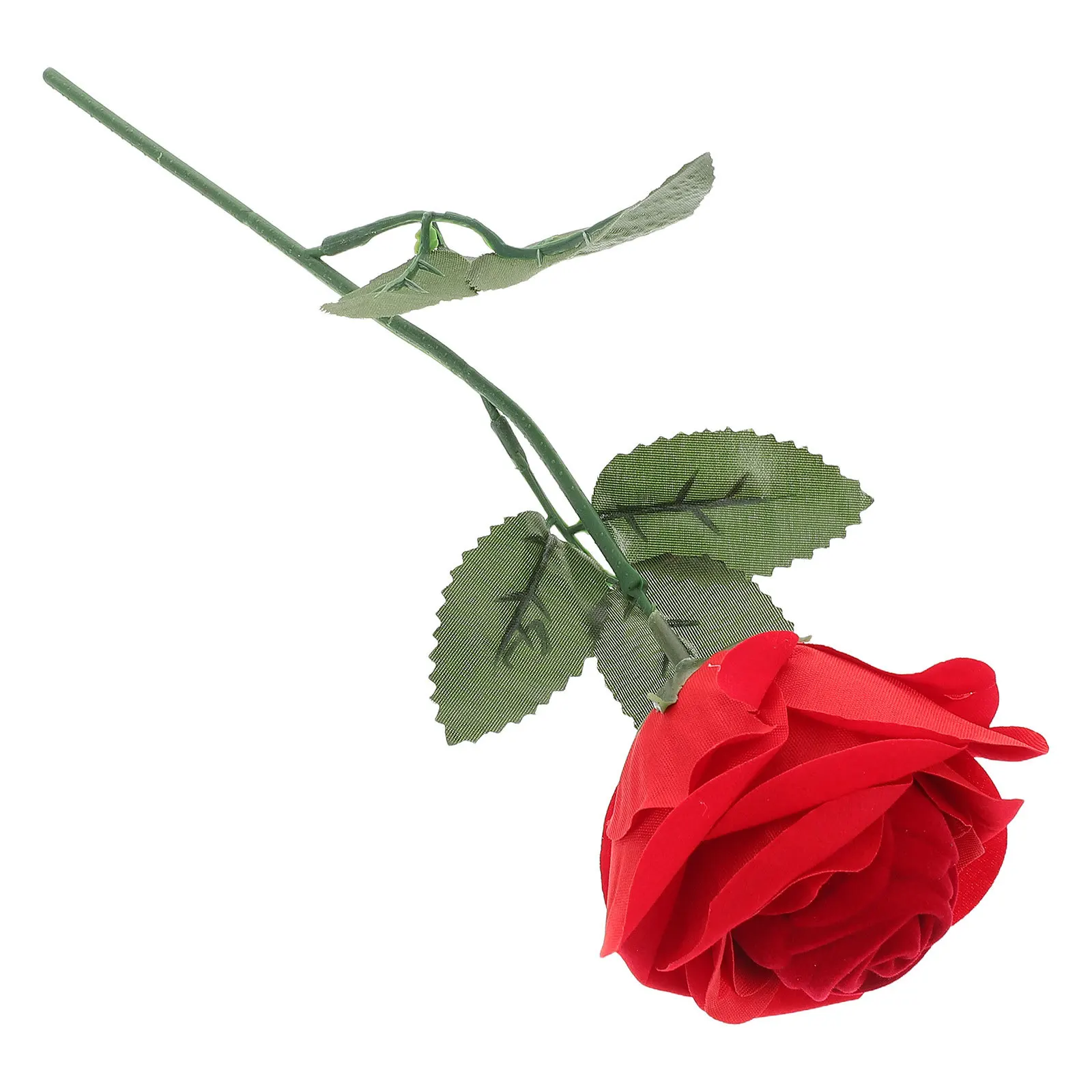 

Rose Shaped Ring Box Flocked Jewelry Case For Proposal Wedding Anniversary Valentine'S Day Gift Storage Display Holder