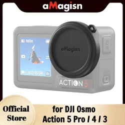 aMagisn Action5pro Silicone Lens Cap Drop-resistant Anti-scratch Lens Protector for DJI Osmo Action 3 4 5 Pro Accessories