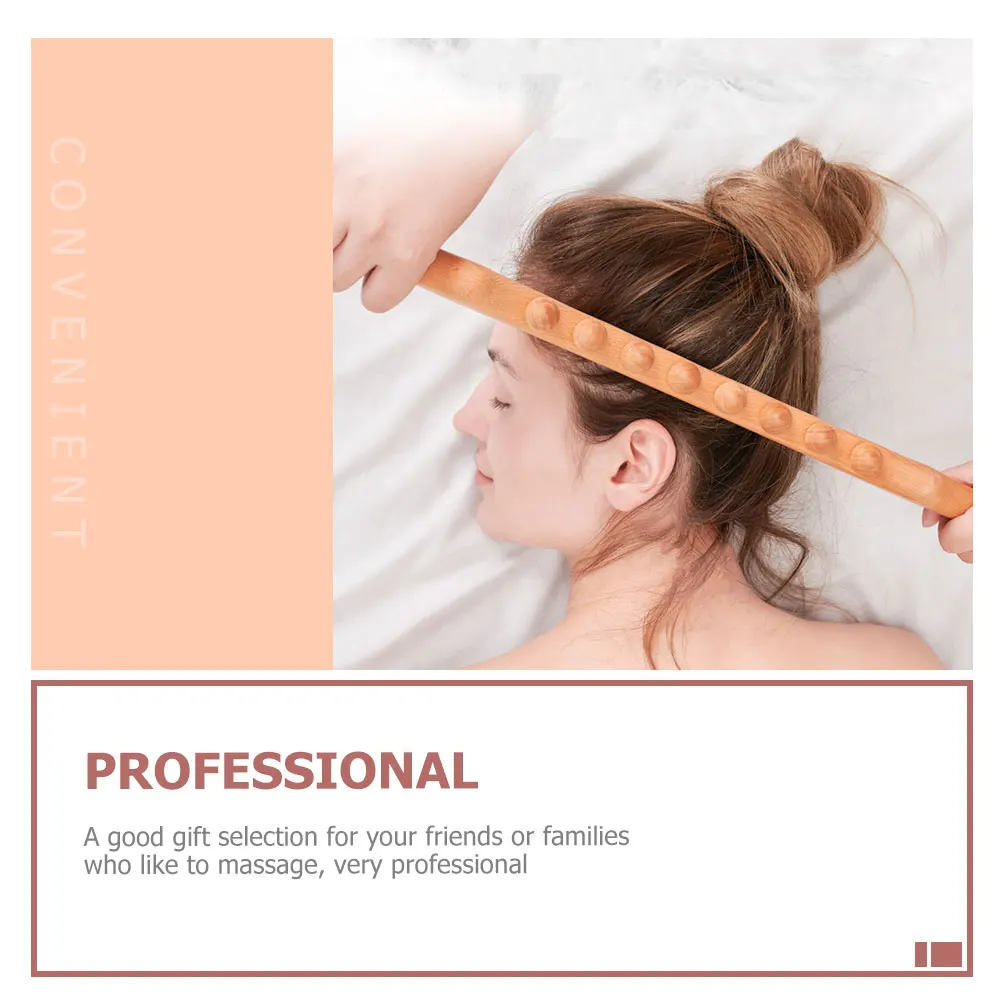 

Wooden Gua Sha Massage Stick Eco Friendly Durable Back Body Massager Tool Promotes Blood Circulation Relieves Muscle Fatigue