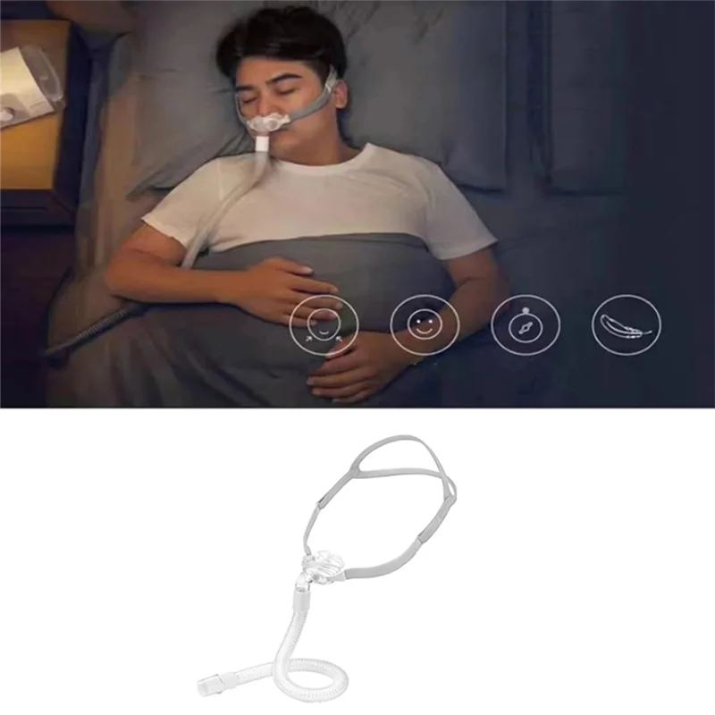 

BHTS-CPAP Mask YP-01 Nasal Pillow Case Headgear S M L Cushions For Snoring Sleep Helper