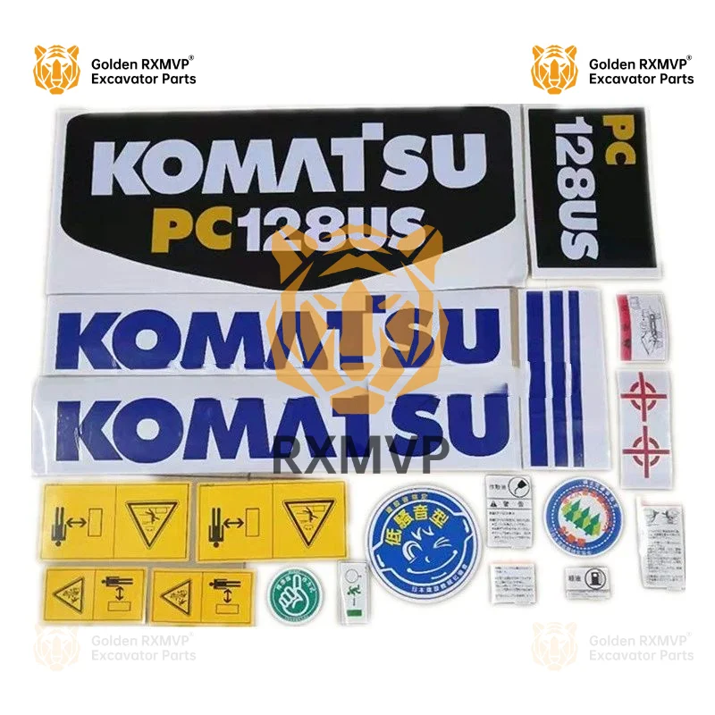 Für komatsu pc30/50/55/75/128/228/338 mr us uu Auto aufkleber Aufkleber Aufkleber Bagger Zubehör