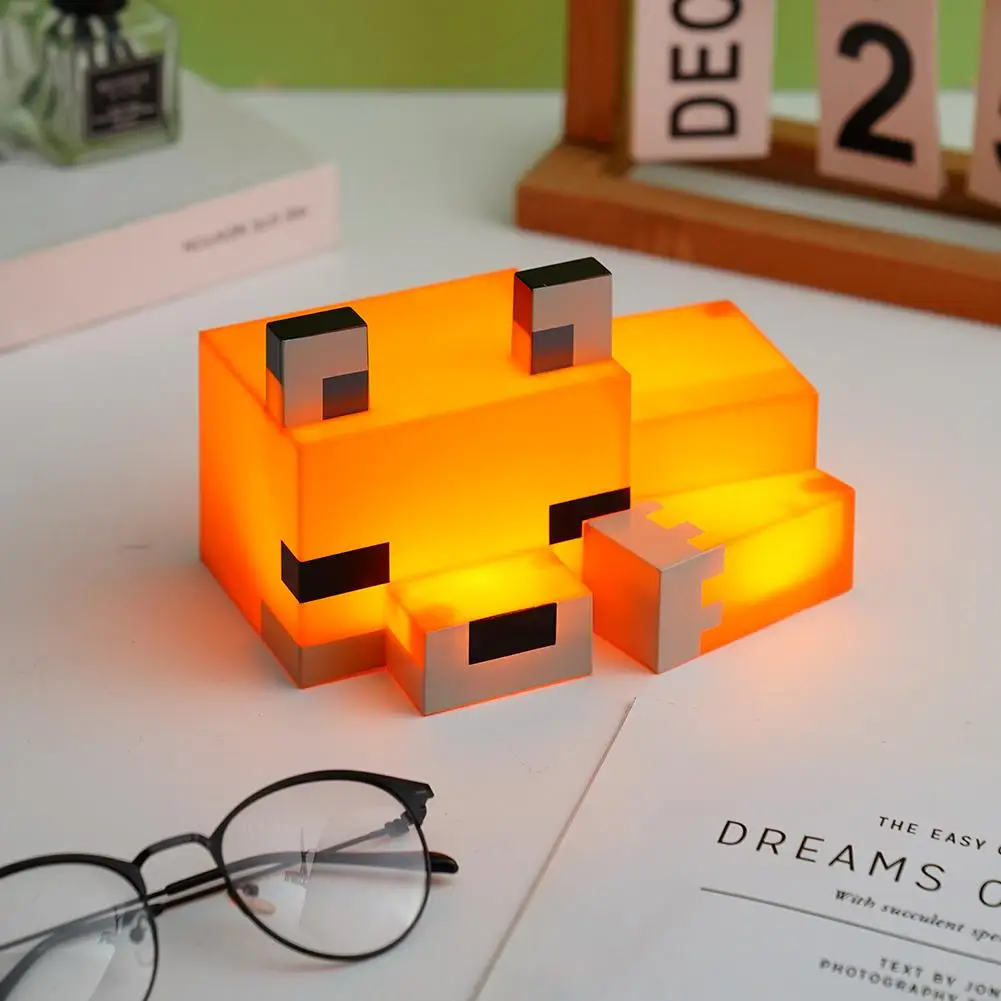 Cute Fox Night Light Soft Orange Glow Desk Lamp Indoor Atmosphere Light Bedroom Headboard Night Light Children Birthday Gifts view 2