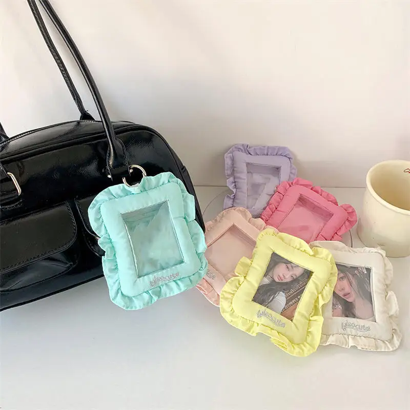 3 بوصة Ins نمط كوريا الحلو فتاة صور بطاقة القضية ل Photocard وسادة ناعمة على شكل حامل بطاقة الصور المعبود حامل البطاقة #5