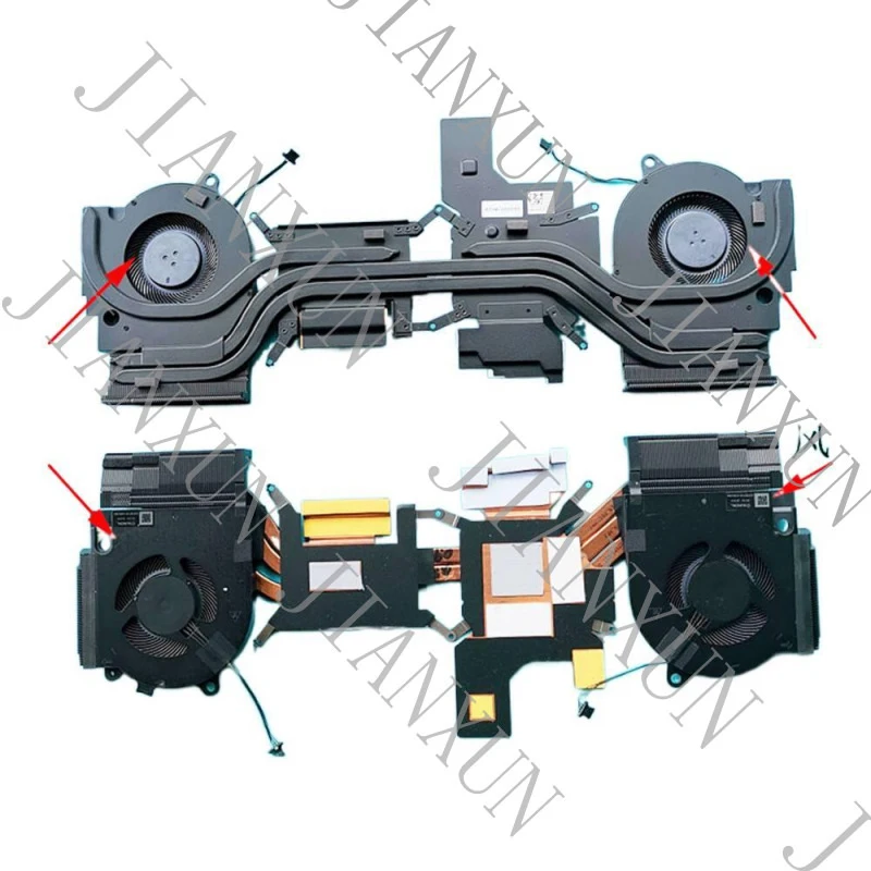 S+For Dell G15 5510 5511 CPU GPU Cooling Fan Heatsink 05YW78 5YW78