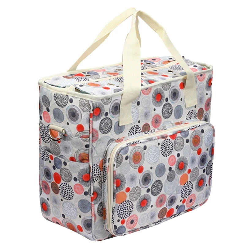 

Craft Bag for Crochet Knitting Crosses Stitching Yarn Organizers Knitting Bag Travel Storage Bag Embroidery Sewing Bag