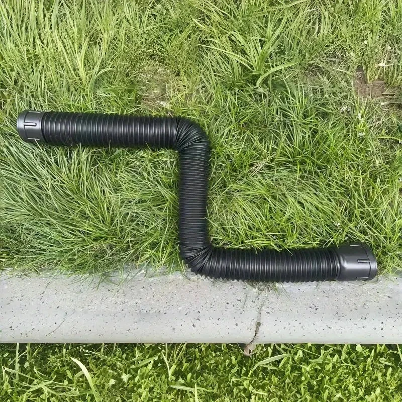 1 Pack Flexible Rain Gutter Downspout Extensions Drain Downspout Extender Gutter Extension Flexible Down Spout Drain Extension P image 5