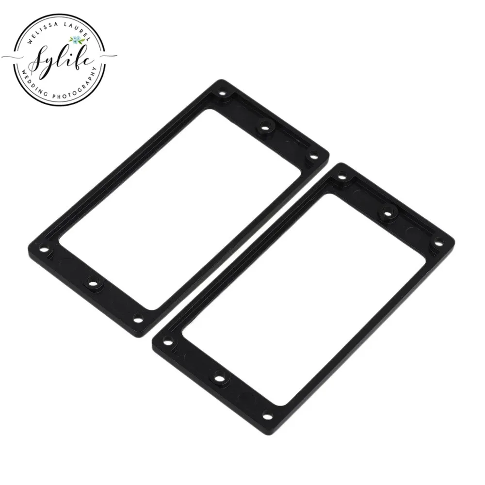 

2pcs Metal FLAT Humbucker Pickup Mounting Ring Black