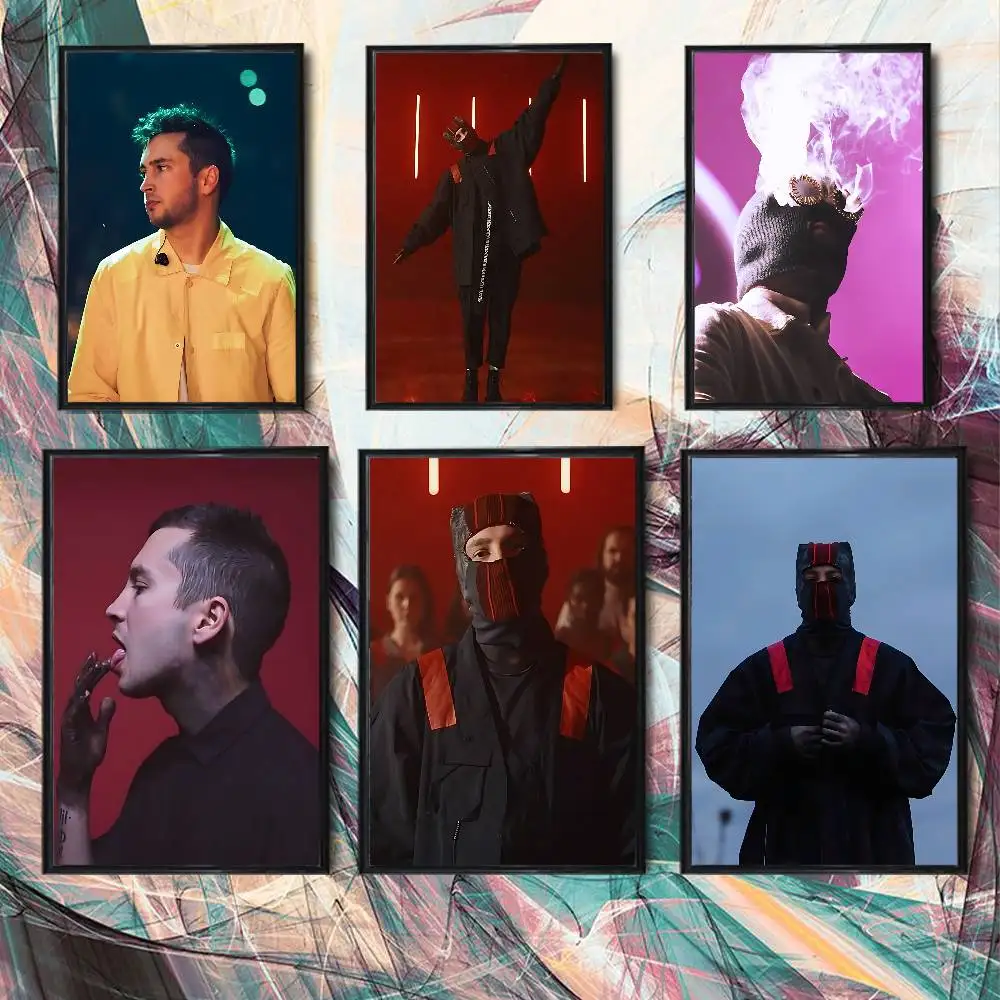 

twenty one Tyler Joseph Pilot Poster Prints Wall Art Picture Painting Gift Living Room Restaurant Bar Large Dec Sticker