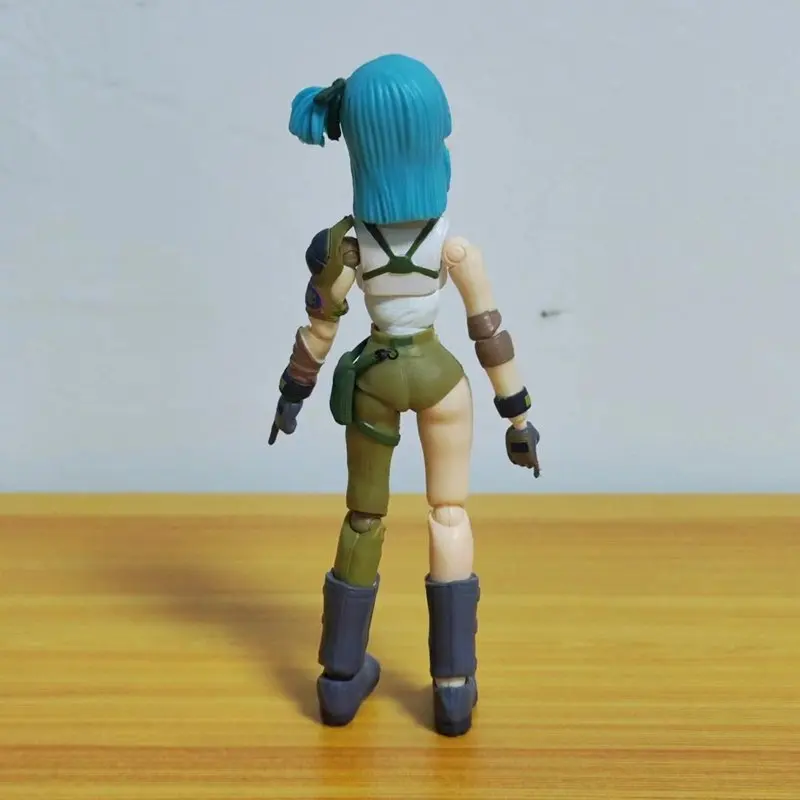 Dragon Ball Bulma Figura de ação móvel 14 cm Estátua de anime para decoração de mesa presente colecionável Grand Adventure Start