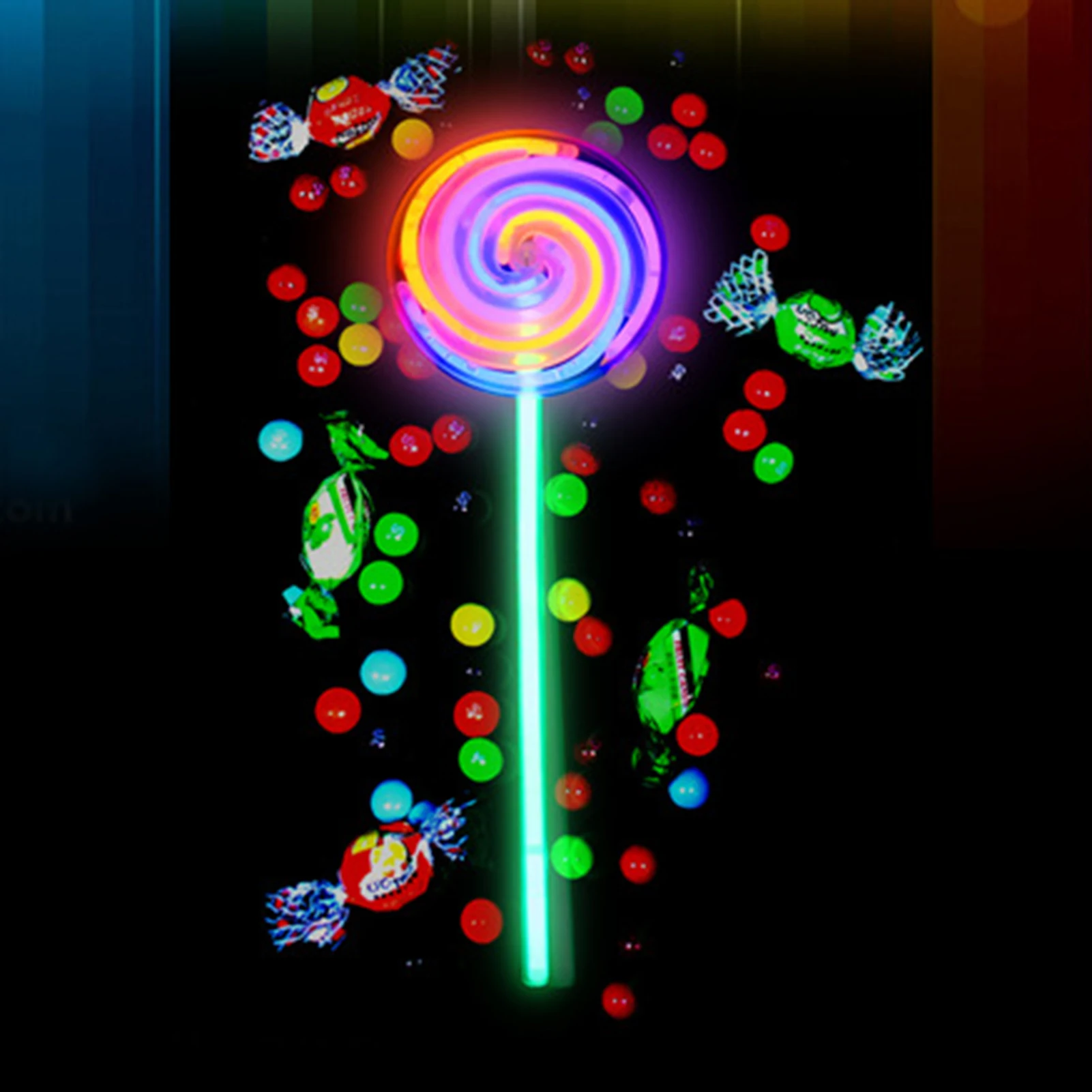 

Glowing Windmill Toy Fairy Wand Sticks Light Up Toys Flashing Florescent Spinning Windmill Strip Shape Toys For Children Gifts