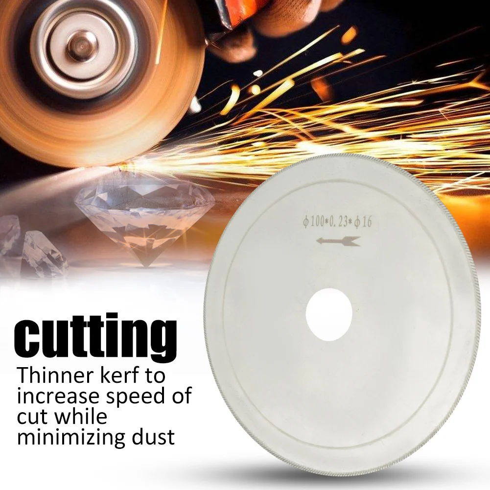 

Diamond Cutting Blade, 10pcs Ultra Thin Diamond Lapidary Saw Blade Gems Jewelry Cutting Blade