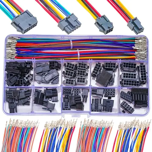 

Micro-Fit 3.0mm Pitch Connector with 22AWG Cables, Molex 3.0mm Dual Row 2 * 1/2/3/4/5/6Pin Housing (MX3.0-Dual)