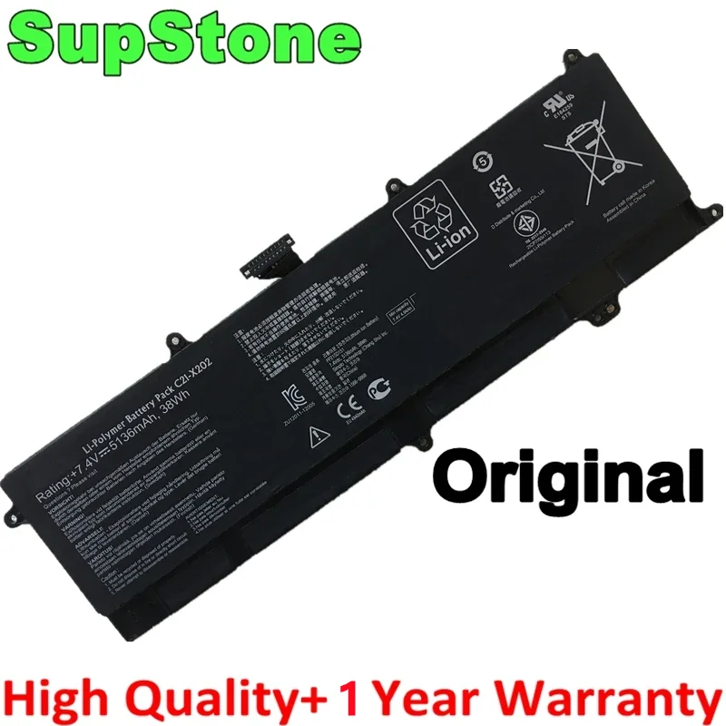 

SupStone New C21-X202 Laptop Battery For Asus VivoBook X201E X202 X202E S200 F201E Q200E S200L S200E-CT209H CT182H CT025H