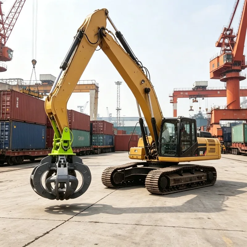 Robust Hydraulic Orange Peel Grapple, Efficient Scrap Iron Grab for Auto Dismantling Yards Customized