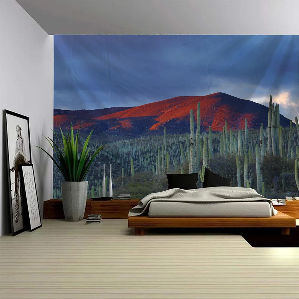 Big tapestry beautiful natural landscape print wall hanging bohemian hippie mandala living room bedroom wall art decoration