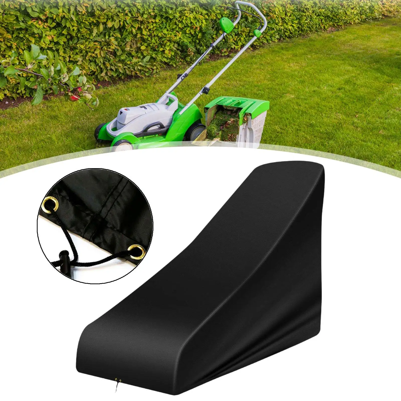 Durable Lawnmower Cover Waterproof Tear Resistant Oxford Fabric Garden Outside Protection for Lawn Mower Maintenance Storage