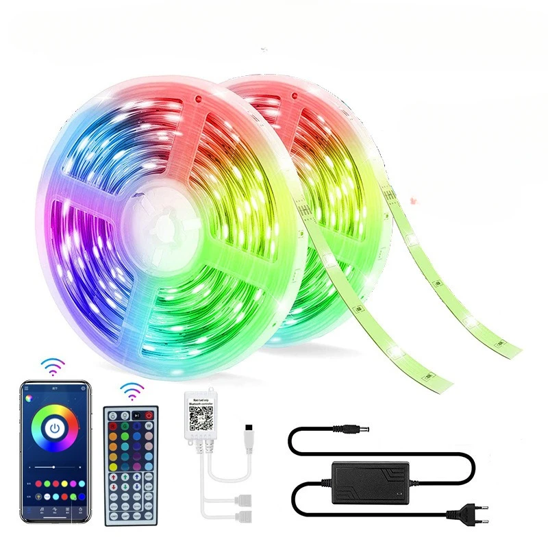 Strisce luminose a Led RGB 5050 impermeabile 20M 30M Wifi controllo del telefono Led nastro flessibile a nastro per TV retroilluminazione camera Home Party