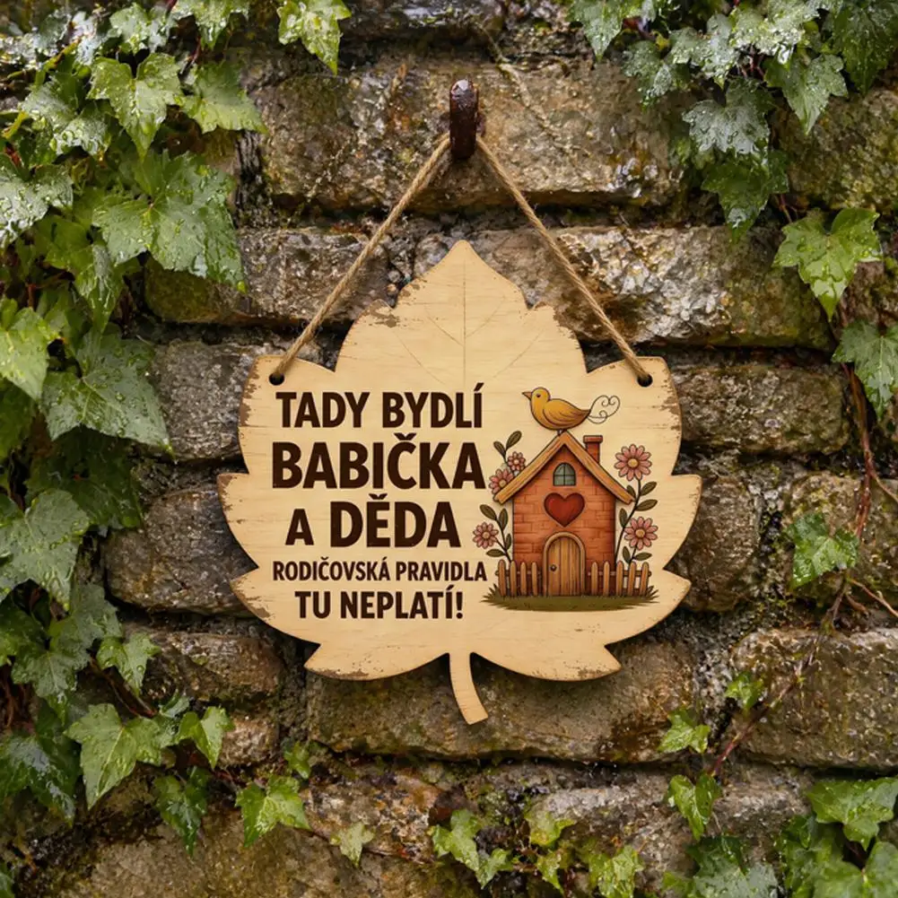 Vintage Wood Pendant, Wooden Maple Leaf Sign, Rustic Wall Decor Perfect For Hanging On Doors Walls Or In Your Outdoor Patio Area