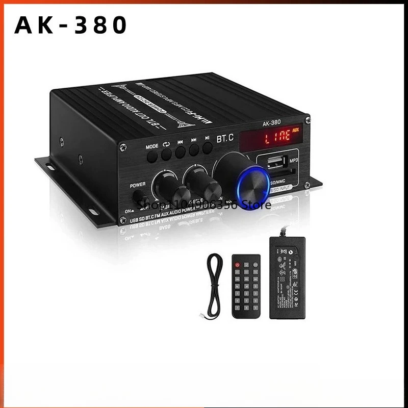 For mini car car Bluetooth power amplifier, home 12V hifi power amplifier board audio and video equipment, luxury package