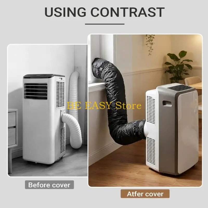 E28F Flexible refrigerating Hose Cover Featuring Heat Resistant Build And Full Enclosure For 59 Inch Length