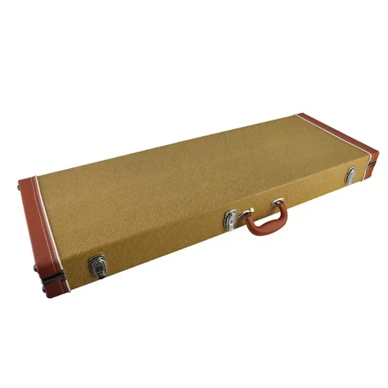Musical Instrument Case, Hard Shell Wooden Electric Guitar Case, Rectangle Music Hard Case