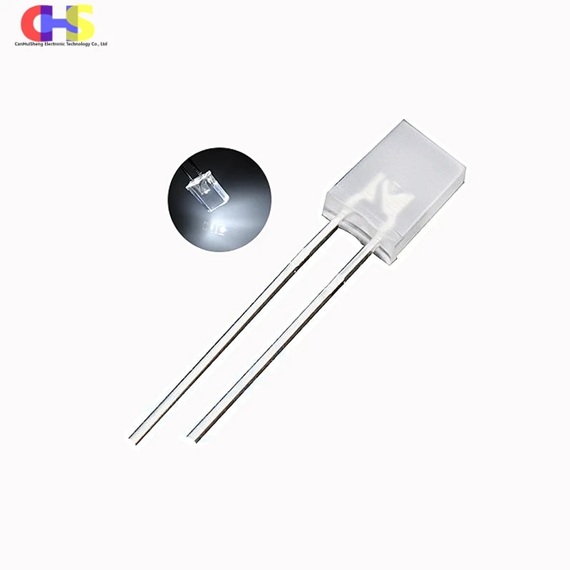 100pcs High-quality 2*5*7 Square Light Emitting Diode LED Lamp Beads Red Blue Green White Yellow 2X5X7 Electronic DIY Kit