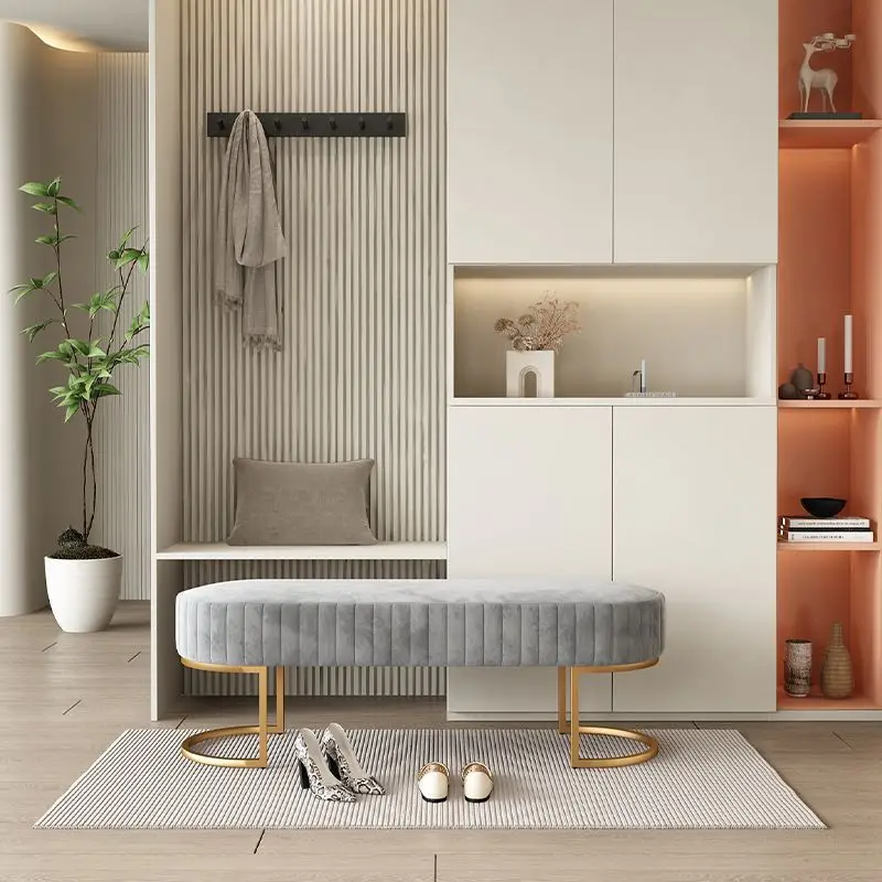 

Bedroom Bench Shopping Mall Clothing Store Waiting Chair Living Room Door Shoe Stool