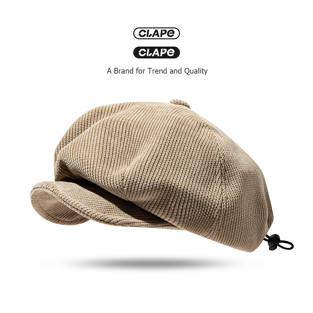 Clape New Fashion Beret Hats for Women Twill Cotton Newsboy Cap British Style Gatsby Flat Caps Boina Retro Baker Boy Hats