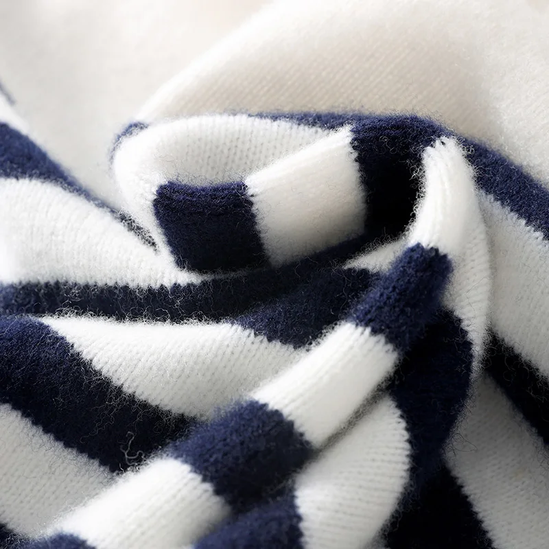 DjzDsm Autumn And Winter Men's Round-neck Sweaters 100% Merino Wool Pullovers Casual Knitted Shirts Soft And Warm Men's Tops