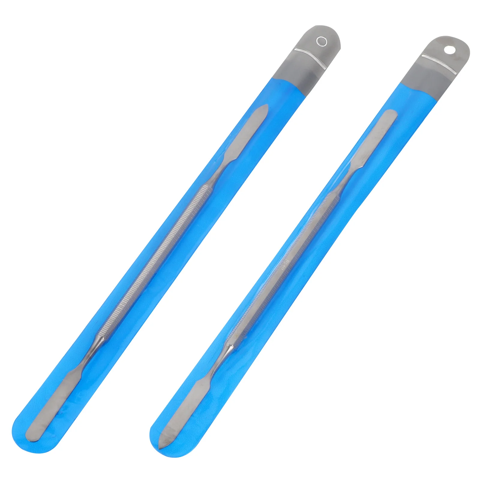 2 قطعة ملعقة خلط الأسنان من الفولاذ المقاوم للصدأ أداة خلط الجص المتينة للاستخدام المهني #5