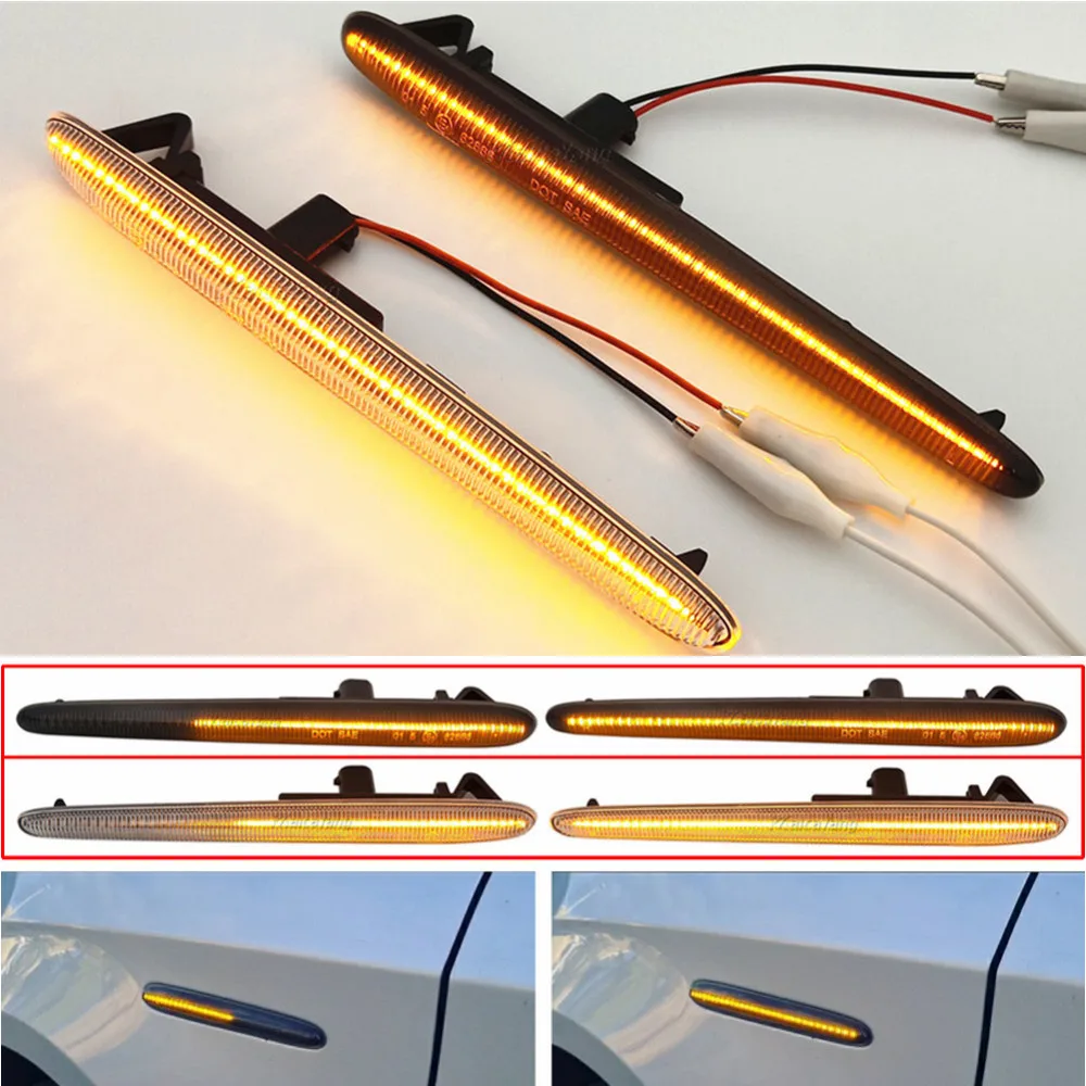 1Pair Dynamic LED Arrow Side Marker Turn Signal Blinker Flowing Light Fit For Alfa Romeo Giulietta Veloce Ti Sprint 2010-2021
