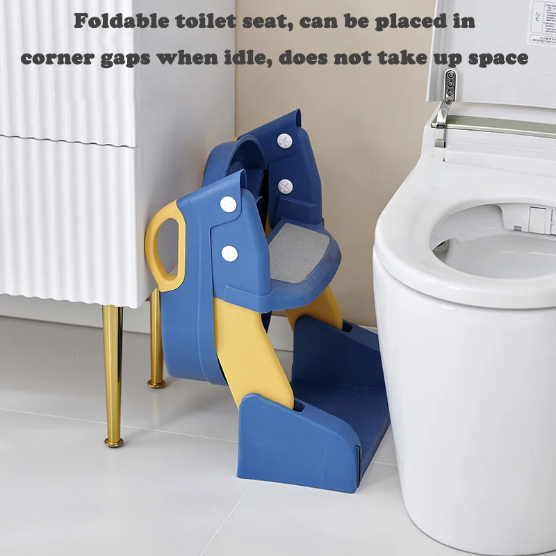 Assento de vaso sanitário portátil para crianças, assento de treinamento potty, recém-atualizado Step Stool, pote infantil dobrável, pote infantil