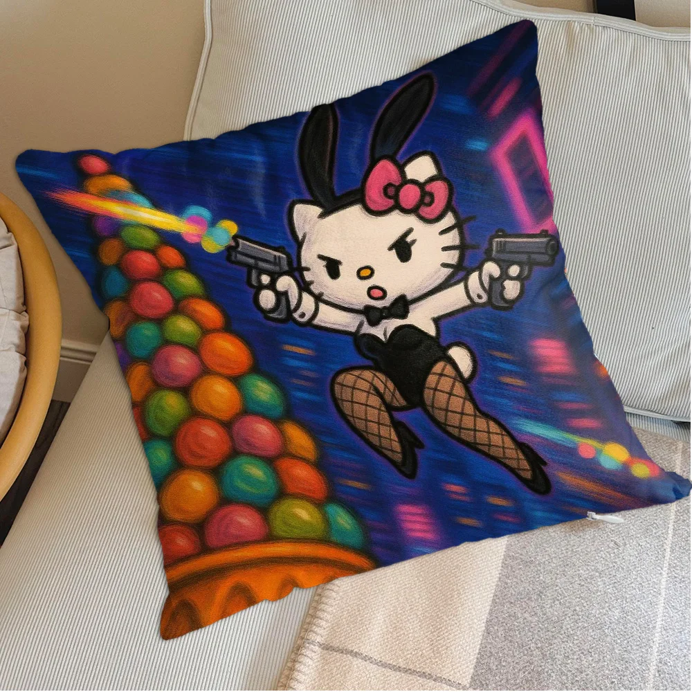 Kawaii H-Hellokittys كيس وسادة النوم سادات الزخرفية جديد عيد الميلاد الديكور 2026 وسادة الزينة ديكورات المنزل #6