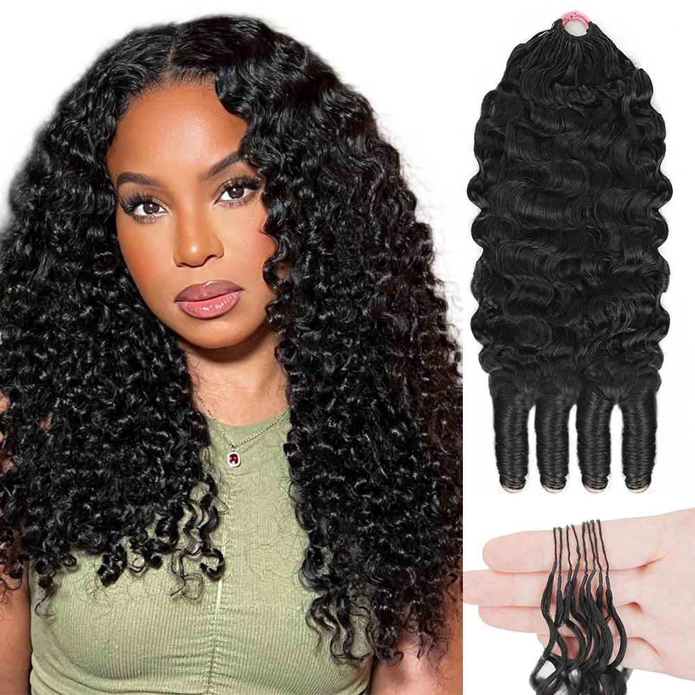 

Бирманские кудрявые волосы для плетения крючком, без узлов, с эффектом перьев, предварительно разделенные, легкие, многоразовые, бразильские, для наращивания волос