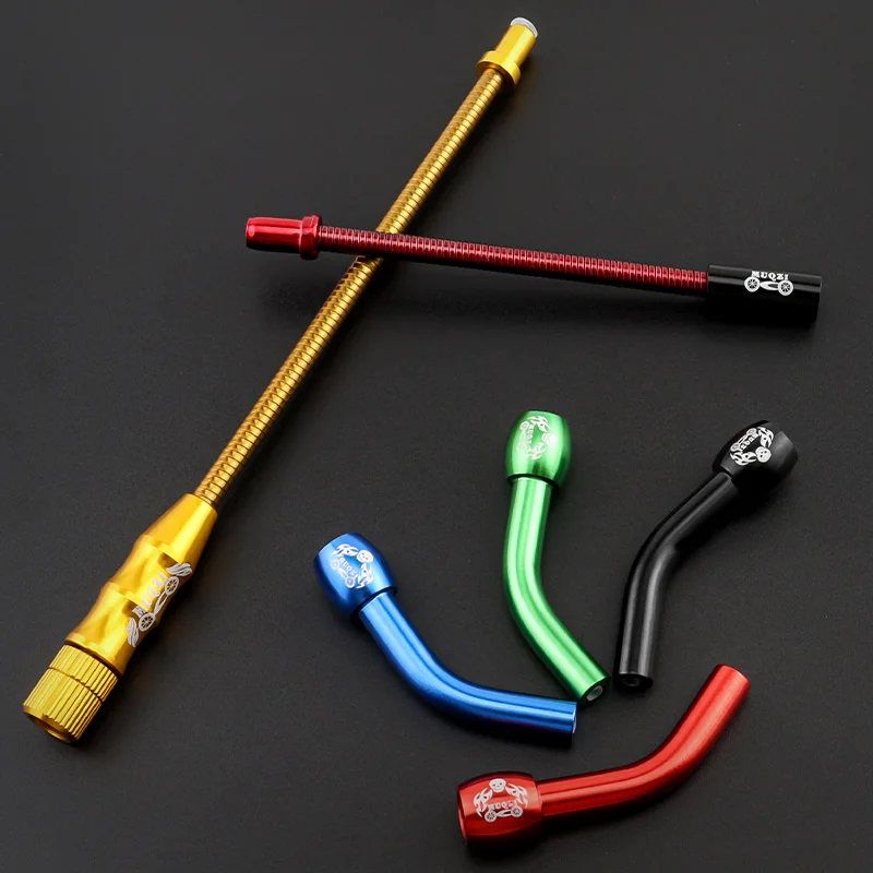 MUQZI V Brake Noodles Cable Guide Pipe Bike Aluminium Alloy V Brake Hose Bend Tube For MTB Road folding Bicycle