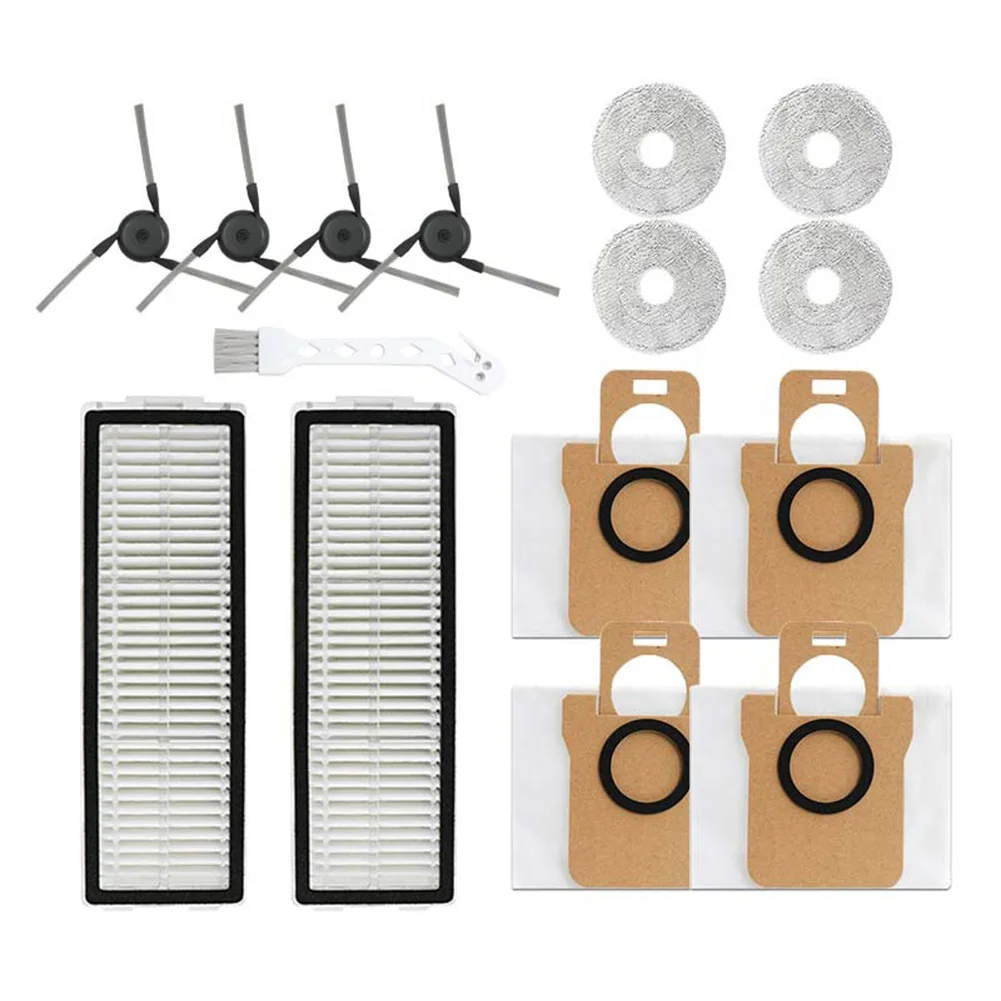 

For Xiaomi 5 PRO OV21CN Compatible Robot Vacuum Accessories Replacement Set HEPA Filter Brushes Mop Cloths Dust Bags