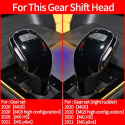 For Mg GT MG5 MG6 HS Accessories Car Shift Knob Head Trim Cover Sticker Alcantara suede Interior Modification Product Styling