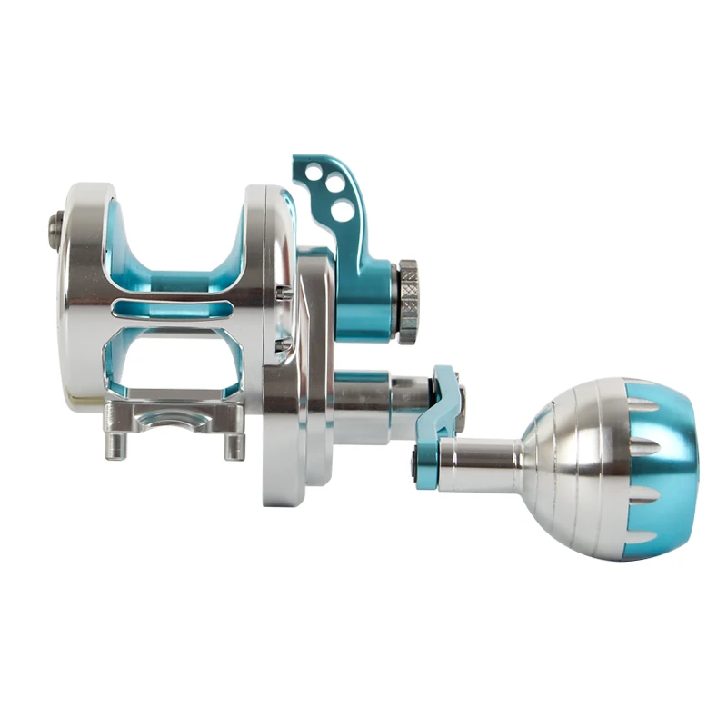All Metal Jigging Reel Sea Salt Water Fishing Left Head Over Head Ocean Overhead Metal Slow Boat Jigging Reel
