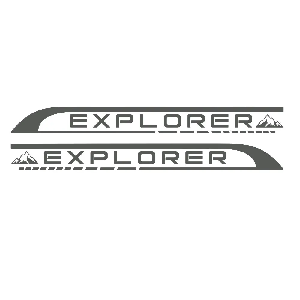 2 uds autocaravana furgoneta caravana pegatinas calcomanía gráfico explorer edición camping fc-103
