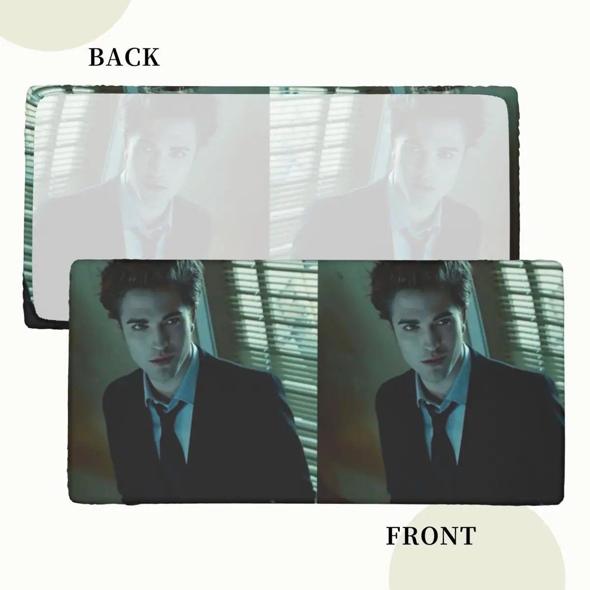 The Twilight Saga Edward Cullen Customized Rectangular Tablecloth Waterproof Table Cover for Dining Events Table Cloth