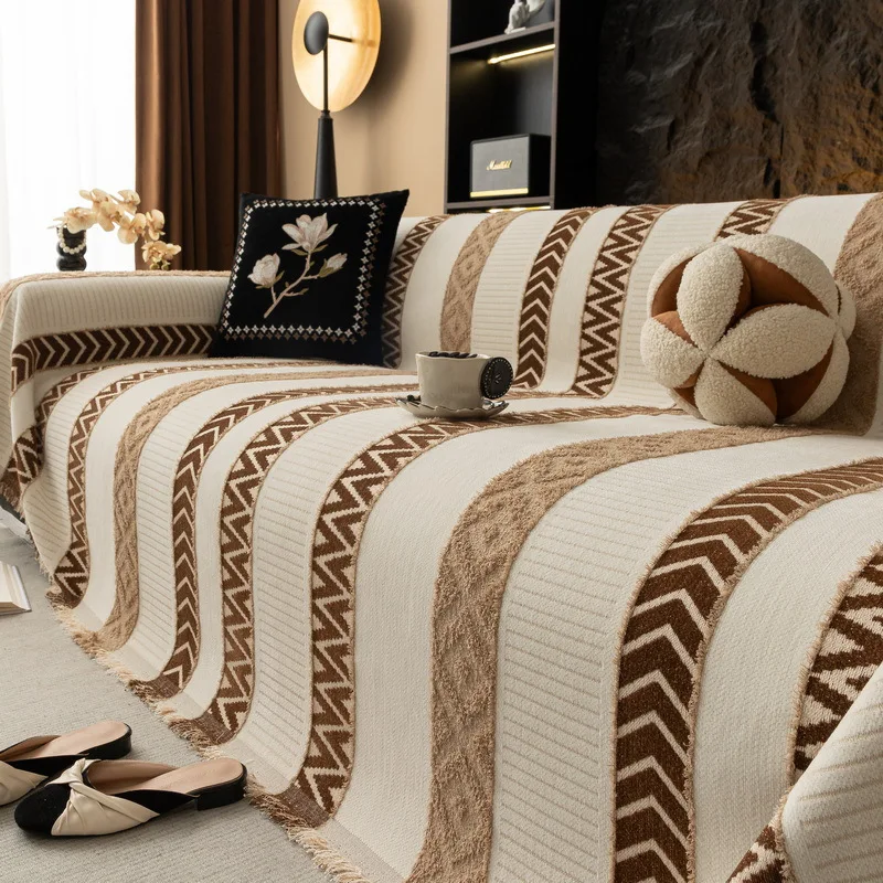 

Nordic Chenille Sofa Throw Blankets Four Season Universal Sofa Towel Anti-cat Scratch Sofa Protector Carpet for Lliving Room