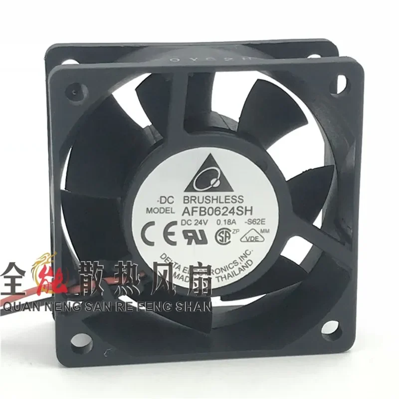 for AFB0624SH Genuine 6025 6cm 24V 0.18A Inverter Server Fan