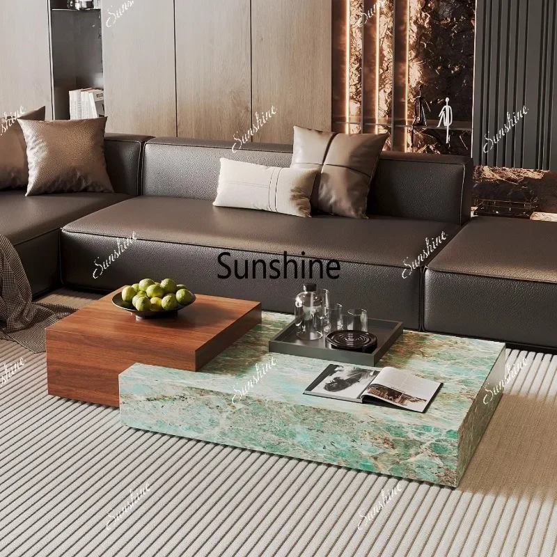 

Italian Minimalist Coffee Table Display Glam Organizer Aesthetic Coffee Table Design Clear Wohnzimmer Tisch Home Furniture