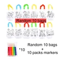 10 bags 10 markers